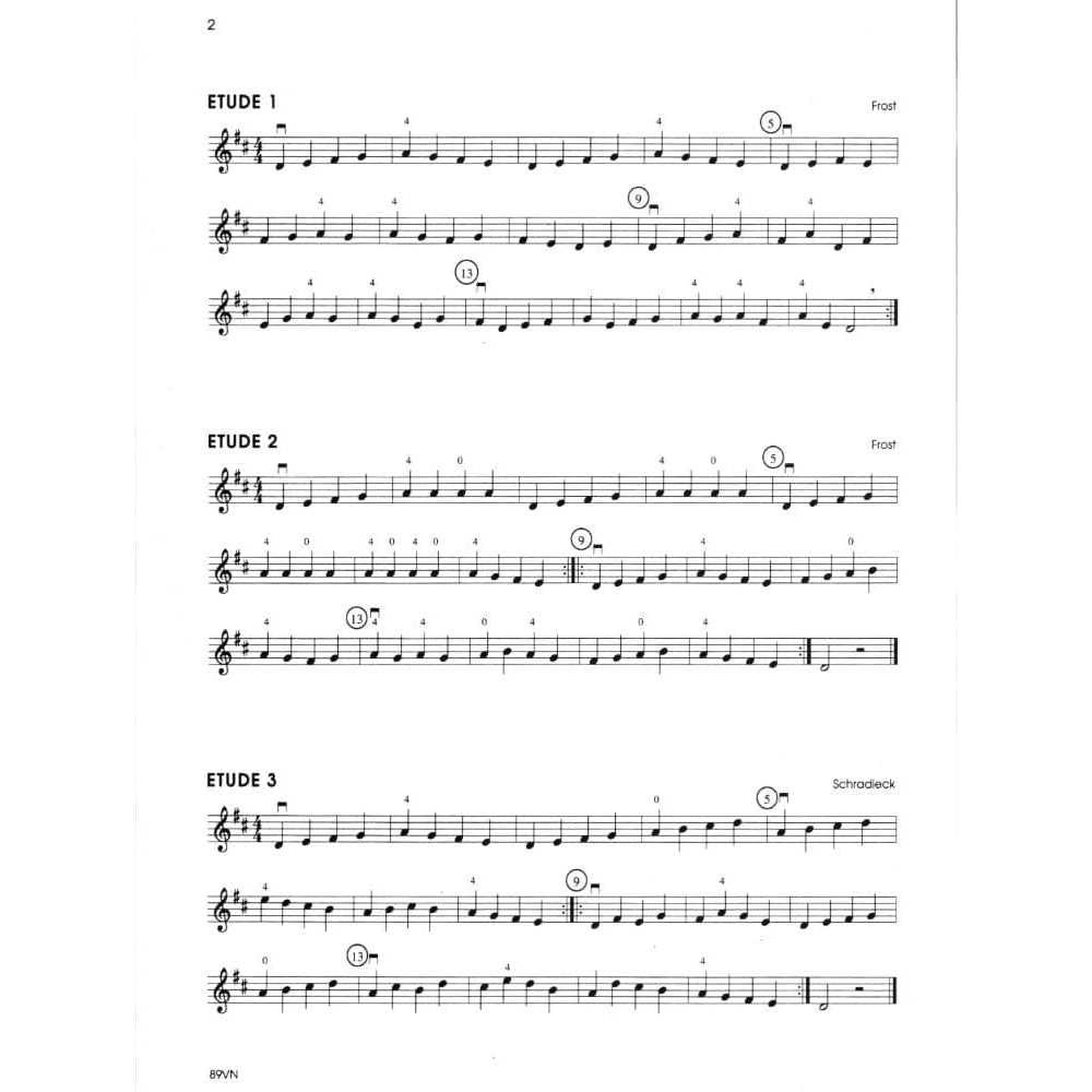 Solos and Etudes Book 1 - Violin By Gerald E Anderson Edited by Robert Frost Published by Neil A Kjos Music Company