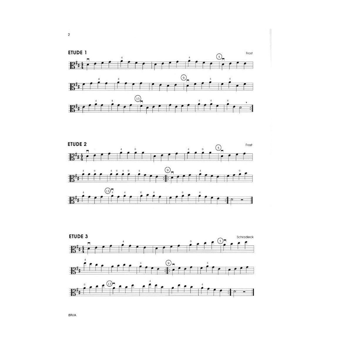 Solos and Etudes Book 1 - Viola By Gerald E Anderson Edited by Robert Frost Published by Neil A Kjos Music Company