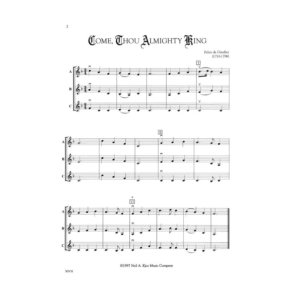 Frost, Robert S - Sacred Settings - Violin - Neil A Kjos Music Co