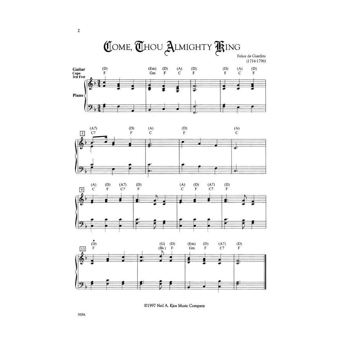 Frost, Robert S - Sacred Settings - Piano/Guitar Accompaniment - Neil A Kjos Music Co