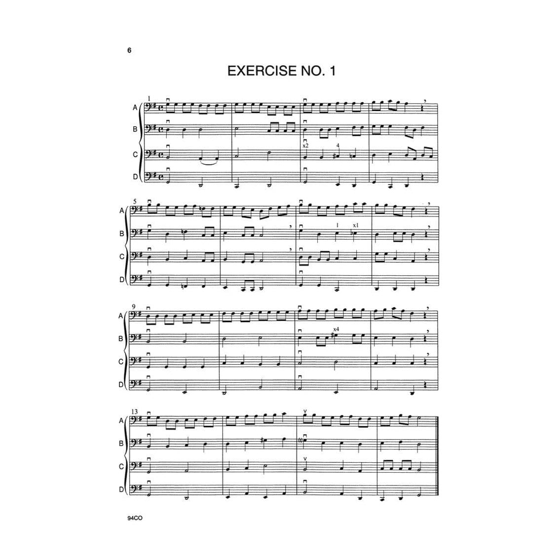 Forque, Charles and Thornton, James - Harmonized Rhythms for String Orchestra - for Cello - edited by Gerald Anderson - Neil A Kjos