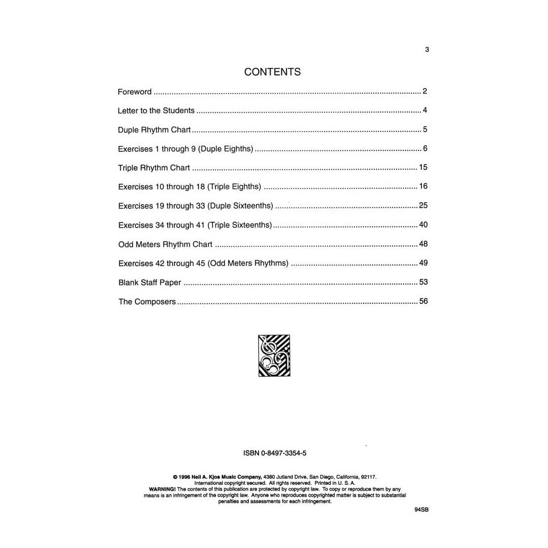 Forque, Charles and Thornton, James - Harmonized Rhythms for String Orchestra - for Bass - edited by Gerald Anderson - Neil A Kjos