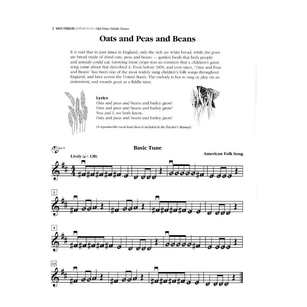 Basic Fiddlers Philharmonic: Old-Time Fiddle Tunes for Violin with CD by Dabczynski and Phillips - Highland/Etling Publication