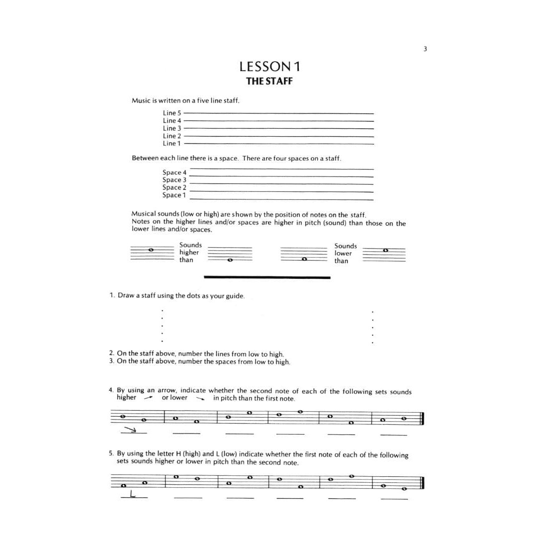 Feldstein, Sandy - Practical Theory, Volume 1 - All Instruments - Alfred Music Publishing