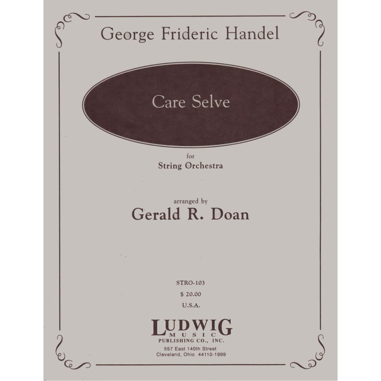 Handel-Care Selve (from Atalanta, HWV 35) /Doan