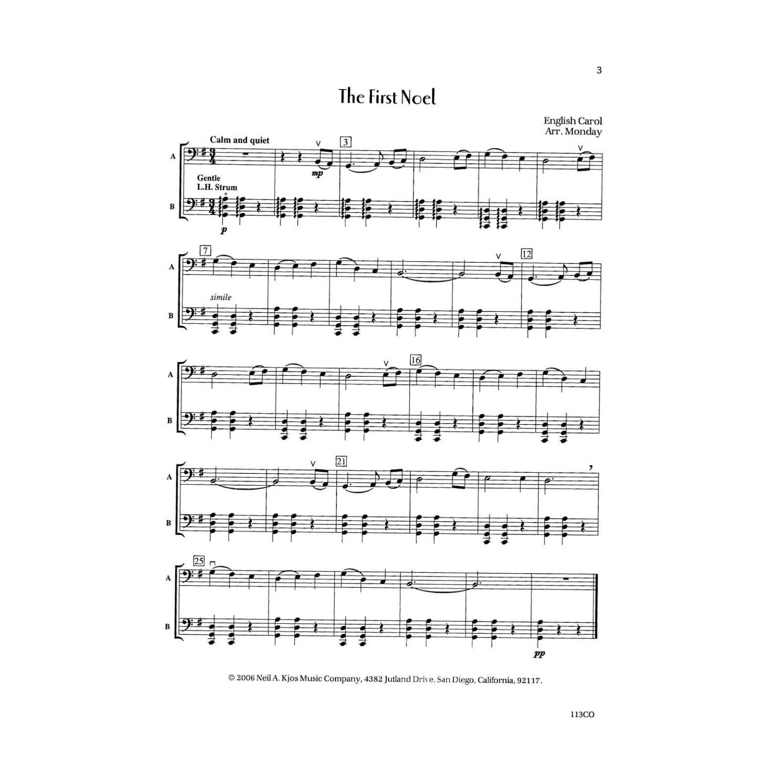 Monday, Deborah Baker - Holidays Extraordinaire! - Cello - edited by Janice McAllister - Kjos Music Co