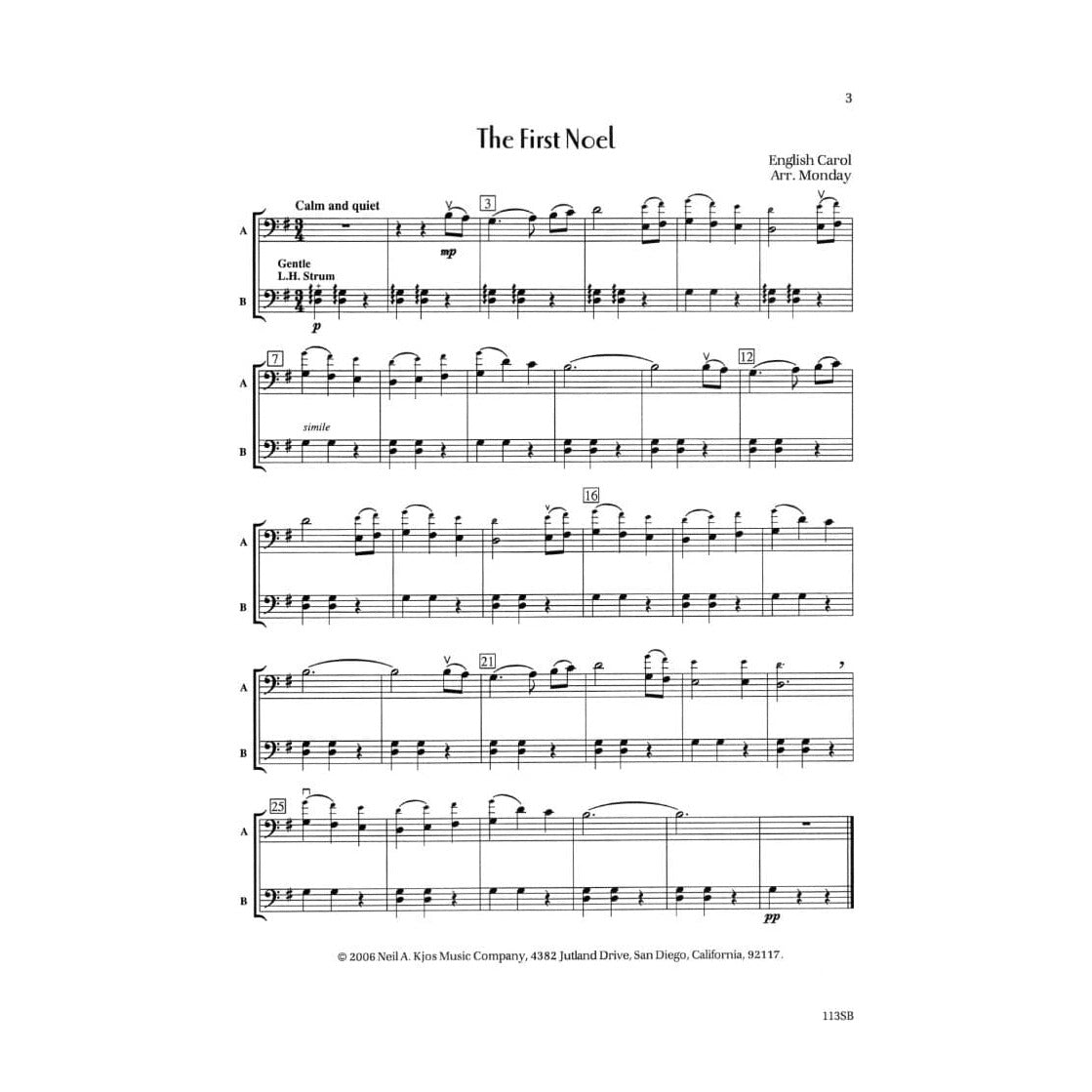 Monday, Deborah Baker - Holidays Extraordinaire! - Bass - edited by Janice McAllister - Kjos Music Co
