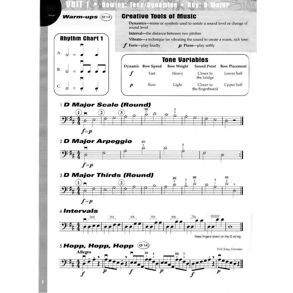 Orchestra Expressions Book 2, String Bass By Kathleen Brungard and Gerald E Anderson Published by Alfred Music Publishing