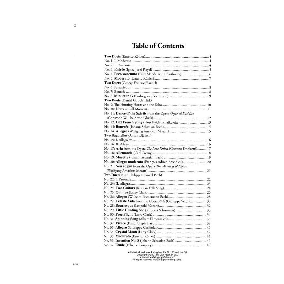 Progressive Duets, Volume 2 Cello Arranged by Doris Gazda Larry Clark Published by Carl Fischer