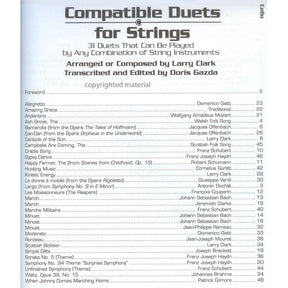 Gazda / Clark - Compatible Duets for Strings - Cello - Carl Fischer