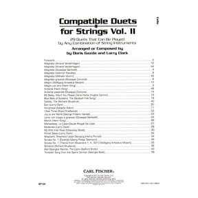 Gazda / Clark - Compatible Duets for Strings Volume II - Cello - Carl Fischer