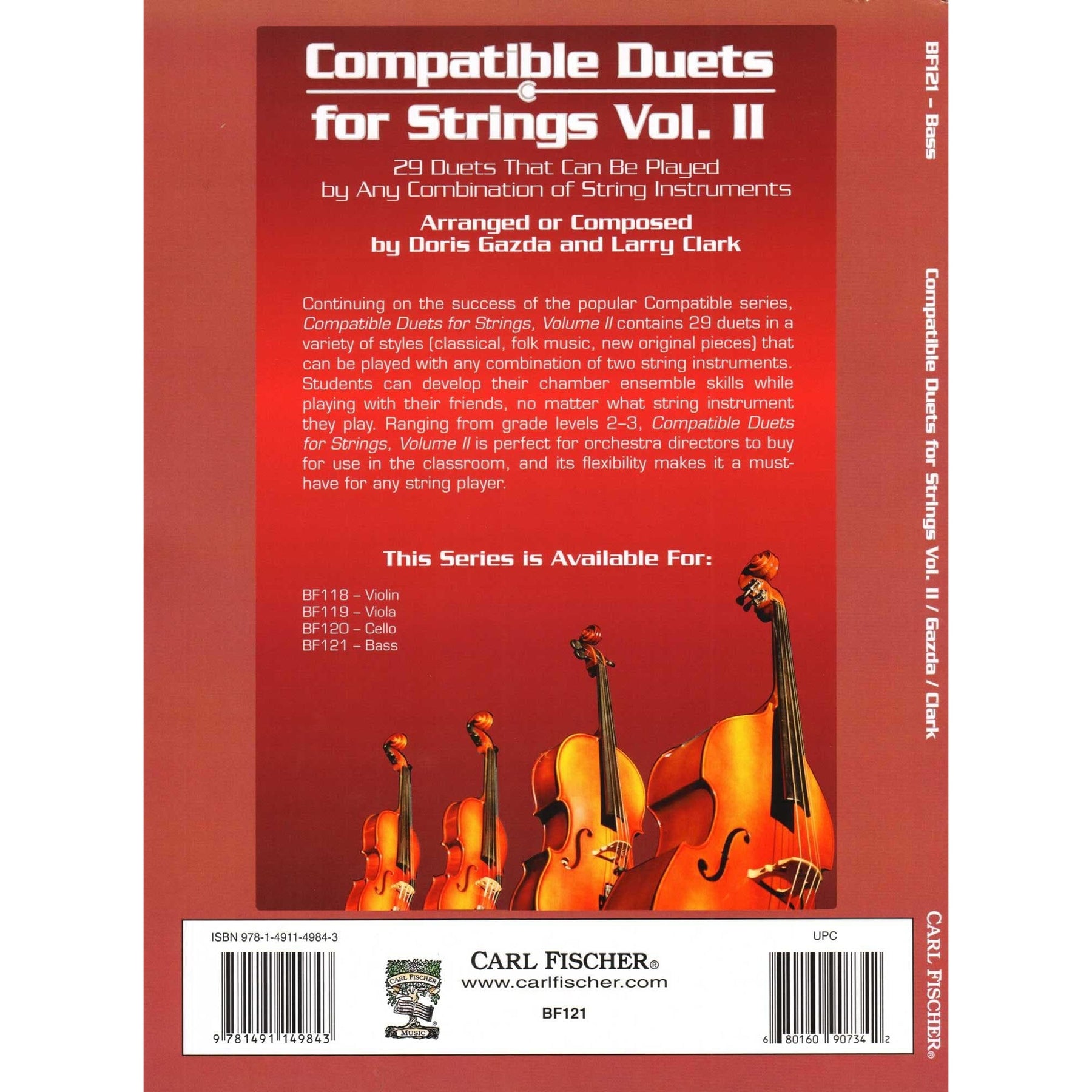 Gazda / Clark - Compatible Duets for Strings Volume II - Bass - Carl Fischer