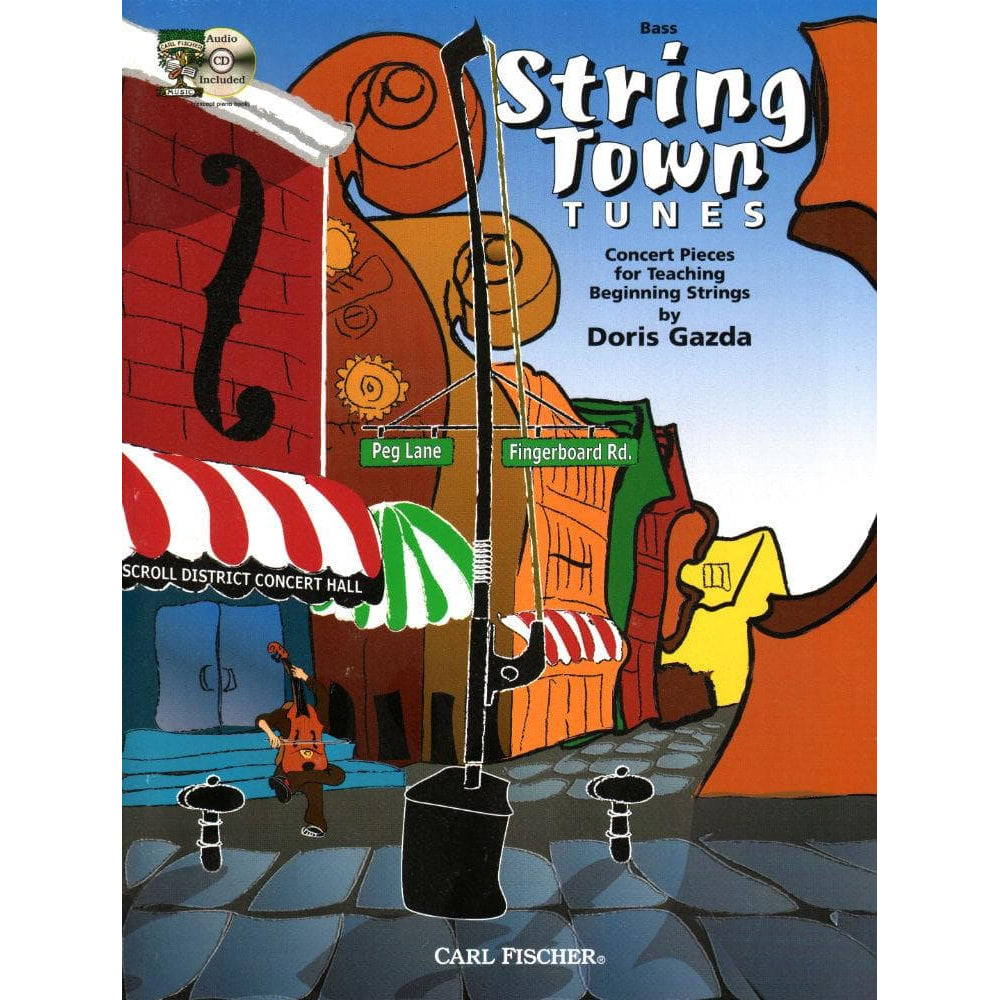 Gazda, Doris - String Town Tunes - Bass - Book/CD set - Carl Fischer Edition