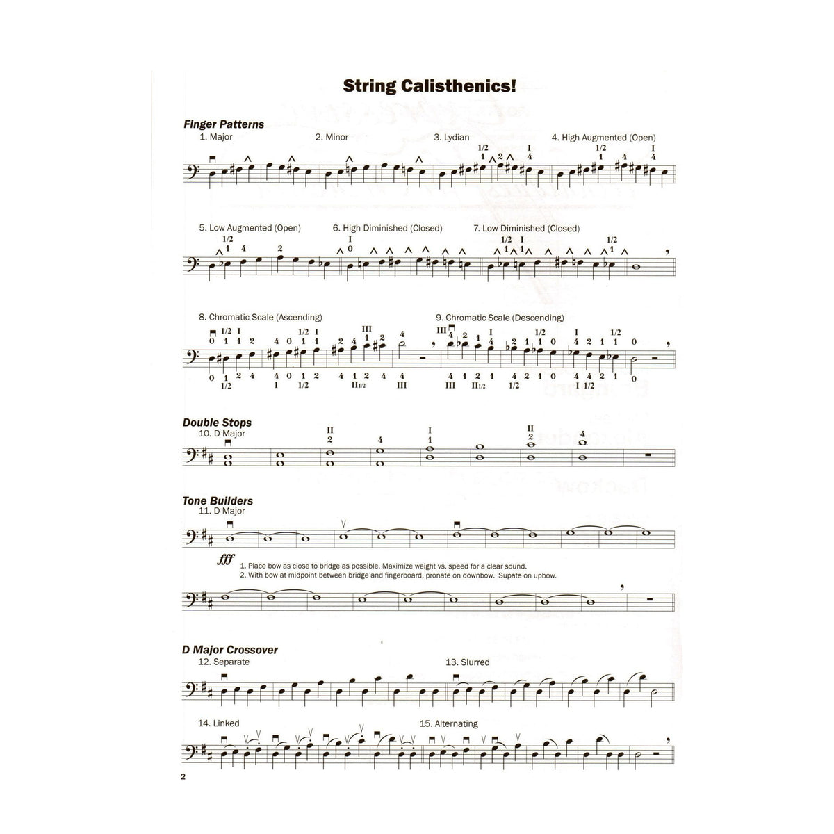 Expressive Techniques for Orchestra Bass