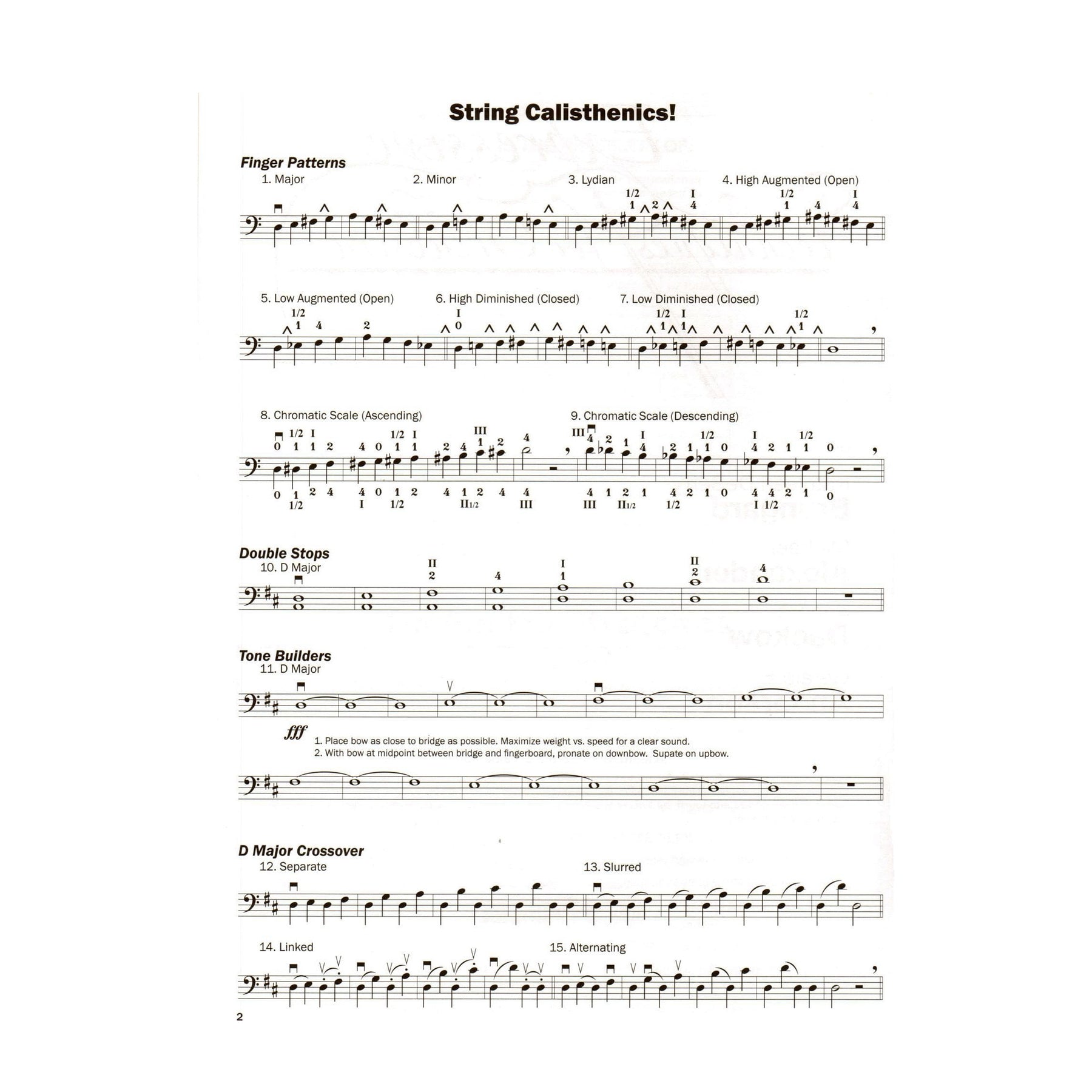 Expressive Techniques for Orchestra Bass