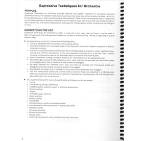 Expressive Techniques for Orchestra Teacher Manual