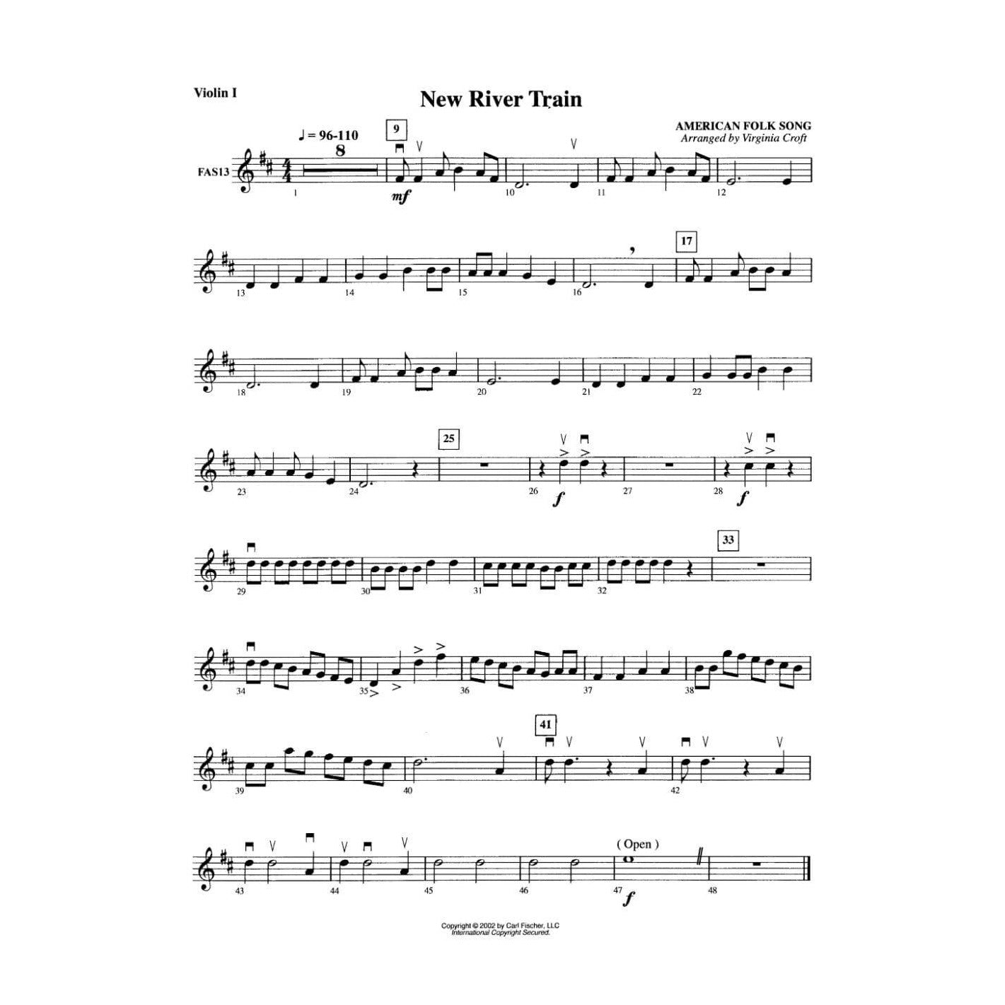 Croft-New River Train for String Orchestra