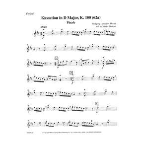 Mozart, WA - Finale: Kassation in D Major, K 100 (62a) - String Orchestra - Score and Parts - arranged by Sandra Dackow - Ludwig Music Co