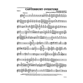 McGinty, Anne - Canterbury Overture - String Orchestra - Score and Parts - edited by Shirley Strohm Mullins - Queenwood Publishing (Kjos)