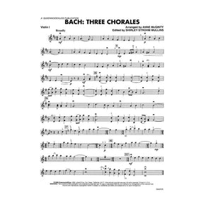 Bach, JS - 3 Chorales - Arranged by McGinty-Mullins - Kjos Publication