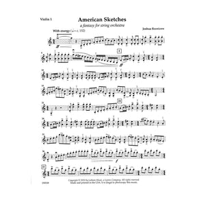 Reznicow-American Sketches: A Fantasy String Orch