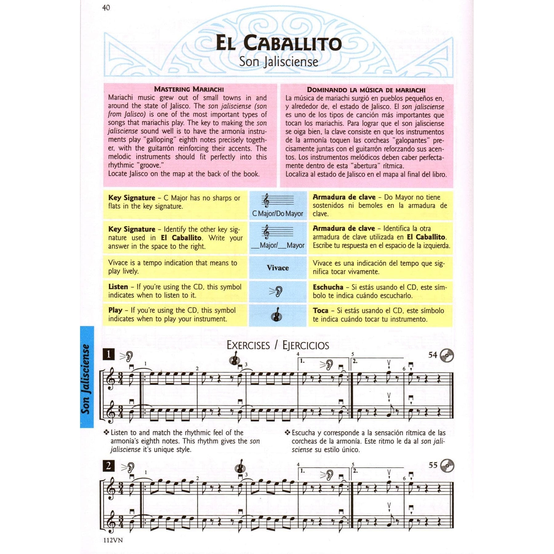 Nevin - Mariachi Mastery, Violin Edited by Sanchez w CD Published by Neil A Kjos Music Company
