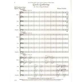 Overholt, Miriam - Gaelic Gathering For String Orchestra Published by Neil A Kjos Music Company
