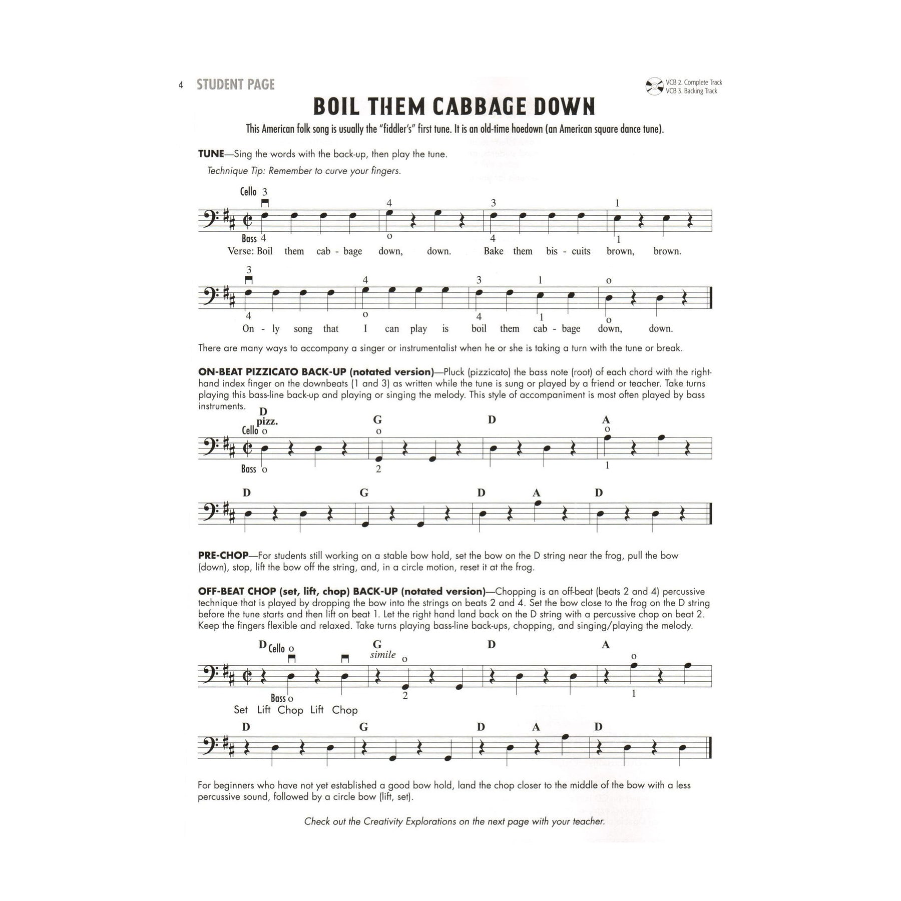 Fiddle & Song - A Sequenced Guide to American Fiddling - by Wiegman, Bratt, and Phillips - Cello/Bass Book 1 - Alfred Publishing
