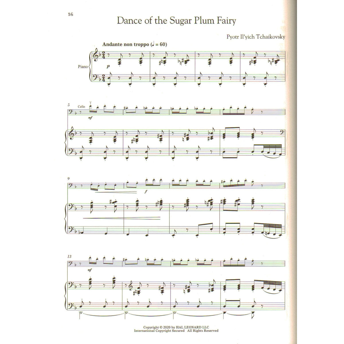 The Nutcracker for Classical Players Cello-Piano
