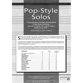 O'Reilly, John - Pop-Style Solos, Viola Book Published by Neil A Kjos Music Company