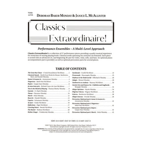 Classics Extraordinaire! - by Deborah Baker Monday & Janice L. McAllister - for Violin - Neil A Kjos Music Company