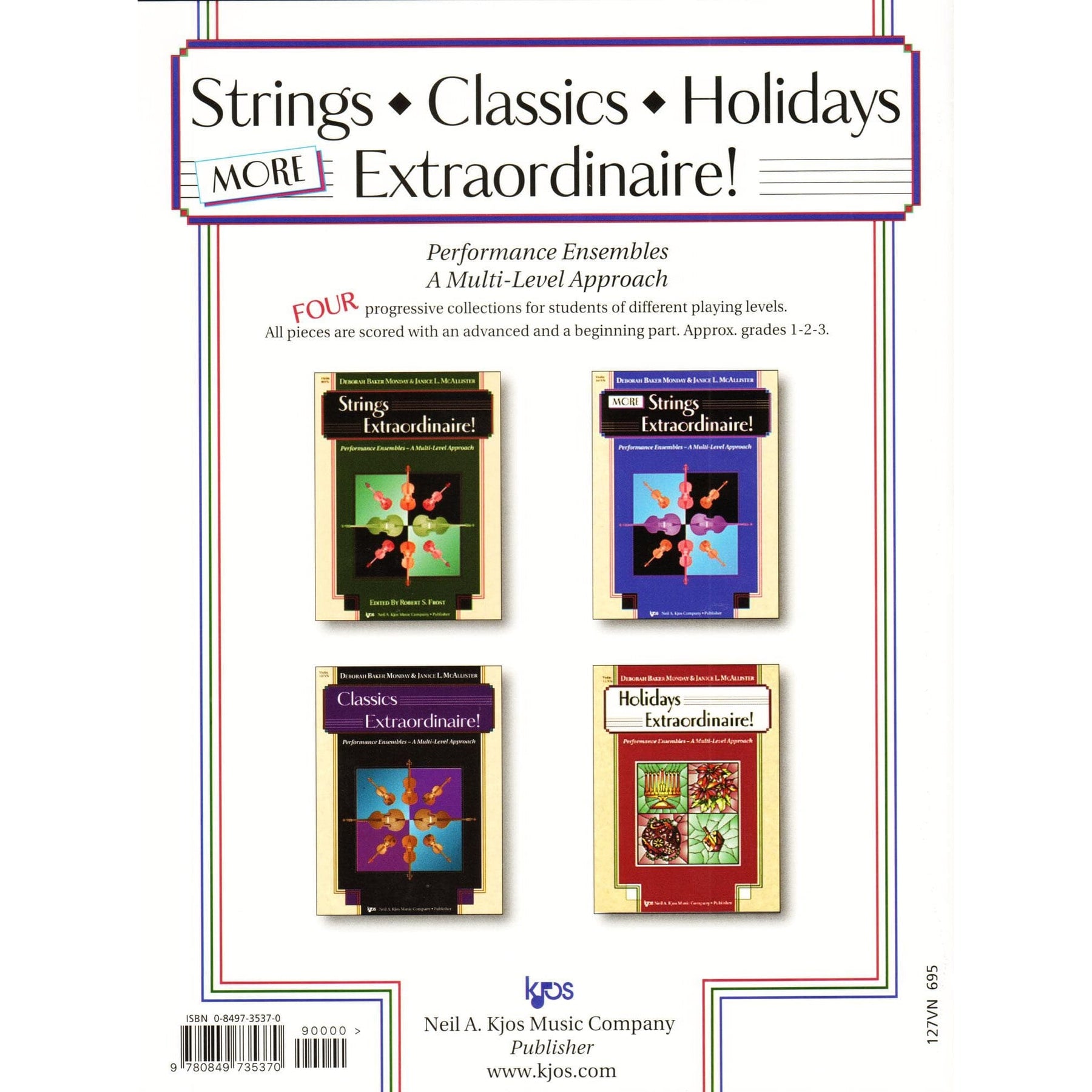 Classics Extraordinaire! - by Deborah Baker Monday & Janice L. McAllister - for Violin - Neil A Kjos Music Company