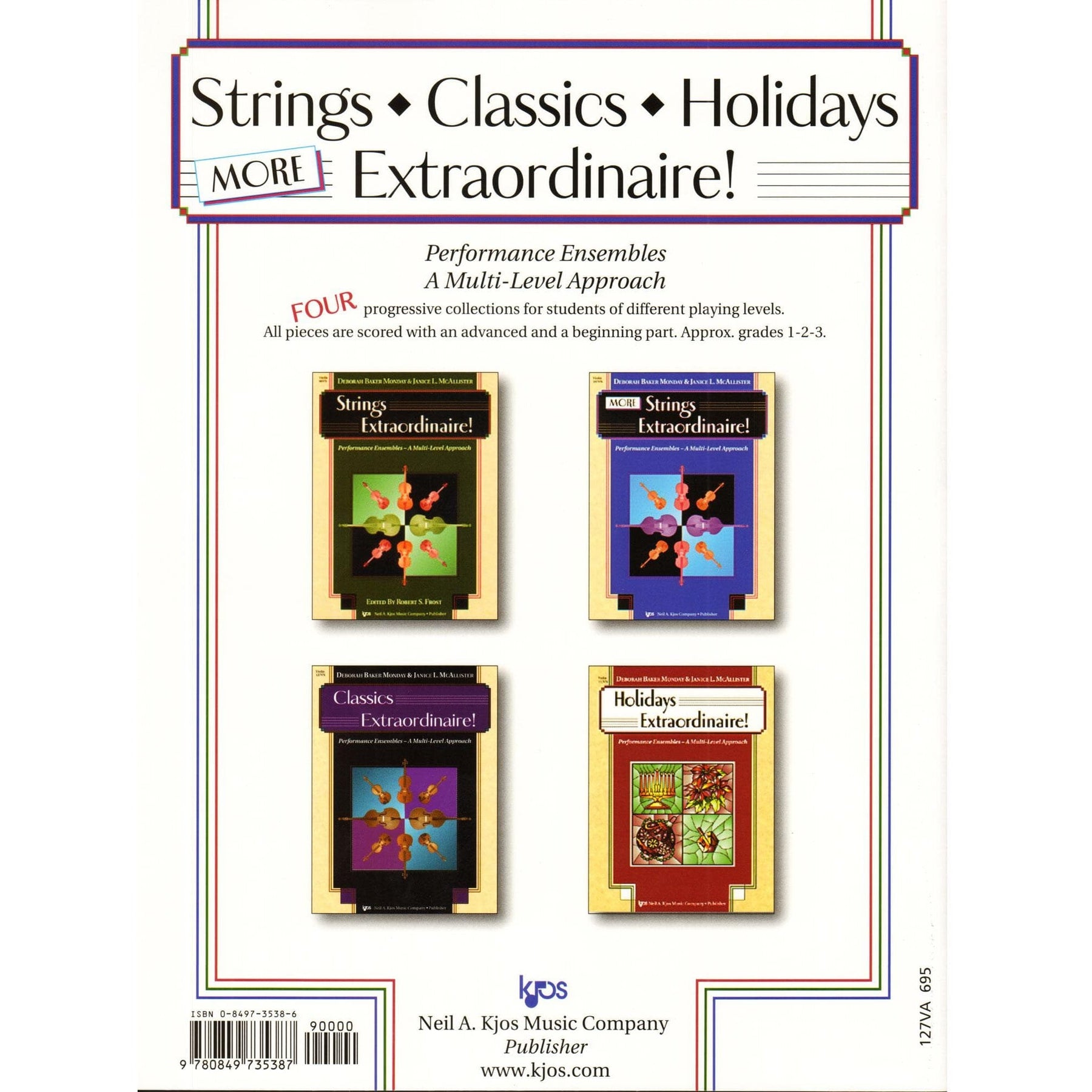 Classics Extraordinaire! - by Deborah Baker Monday & Janice L. McAllister - for Viola - Neil A Kjos Music Company