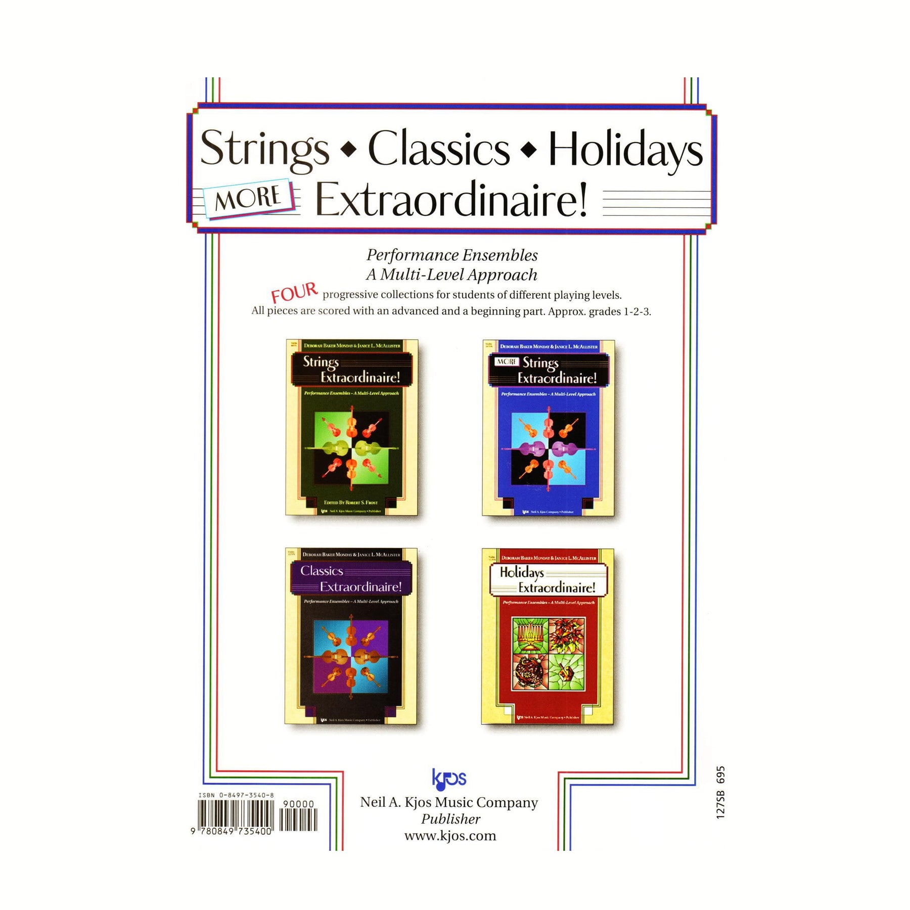 Classics Extraordinaire! - by Deborah Baker Monday & Janice L. McAllister - for Bass - Neil A Kjos Music Company