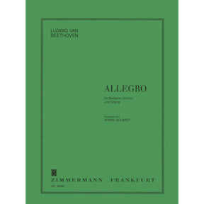 Beethoven, Ludwig - Allegro WoO 33 for Viola (Violin) and Guitar - Arranged by Schmidt - Wilhelm Zimmermann Publication
