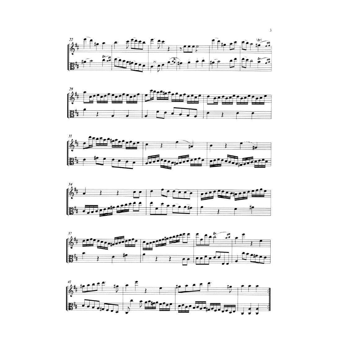 Devienne, François - Three Duos For Flute and Viola, Op 5 - edited by Druener - Kunzelmann Edition