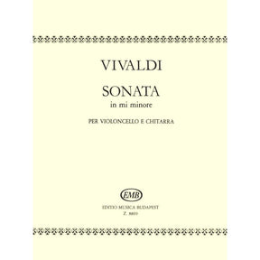 Vivaldi, Antonio - Sonata No 5 in e minor, RV 40 For Cello and Guitar Published by Editio Musica Budapest