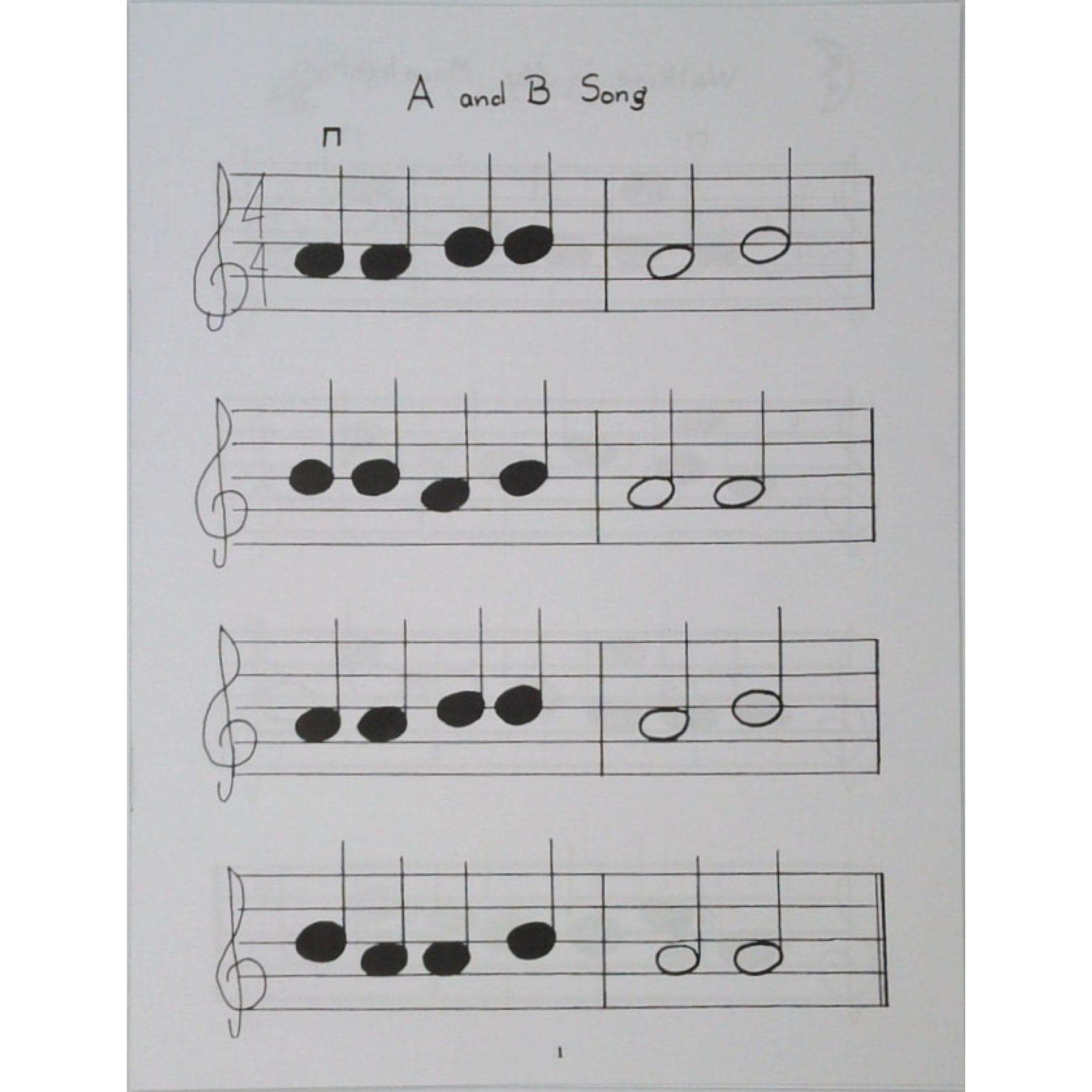 Songs for Little Players - Childrens Music Series Book 1 by Evelyn Avsharian - Digital Download