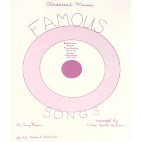 Famous Songs for Young Players - Beginner Book by Evelyn Avsharian - Digital Download