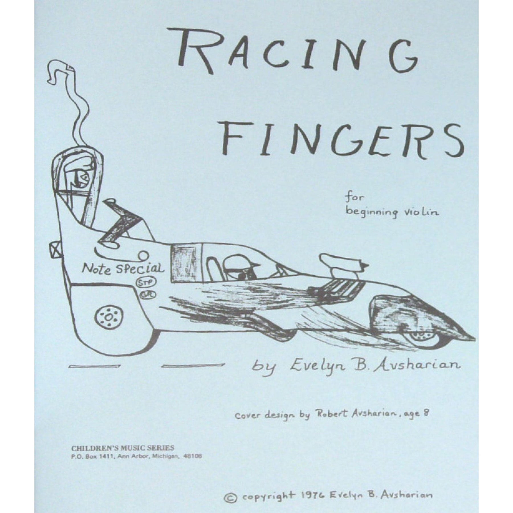 Racing Fingers for Beginning Violin - Book for Violin by Evelyn Avsharian - Digital Download