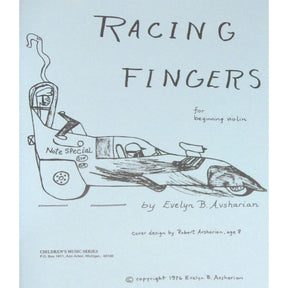 Racing Fingers for Beginning Violin - Book for Violin by Evelyn Avsharian - Digital Download