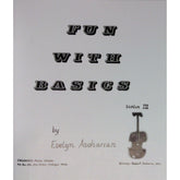 Fun With Basics III - Beginner Book for Violin by Evelyn Avsharian - Digital Download