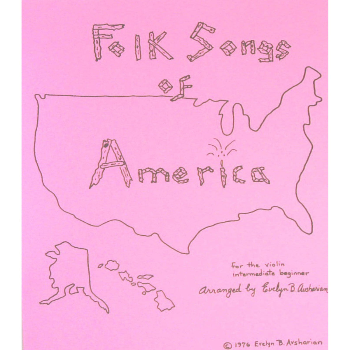 Folk Songs of America - Beginner Book for Violin by Evelyn Avsharian - Digital Download