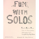 Fun With Solos: Favorite Recital Pieces for 1st and 3rd Positions - Intermediate Book for Violin by Evelyn Avsharian - Digital Download