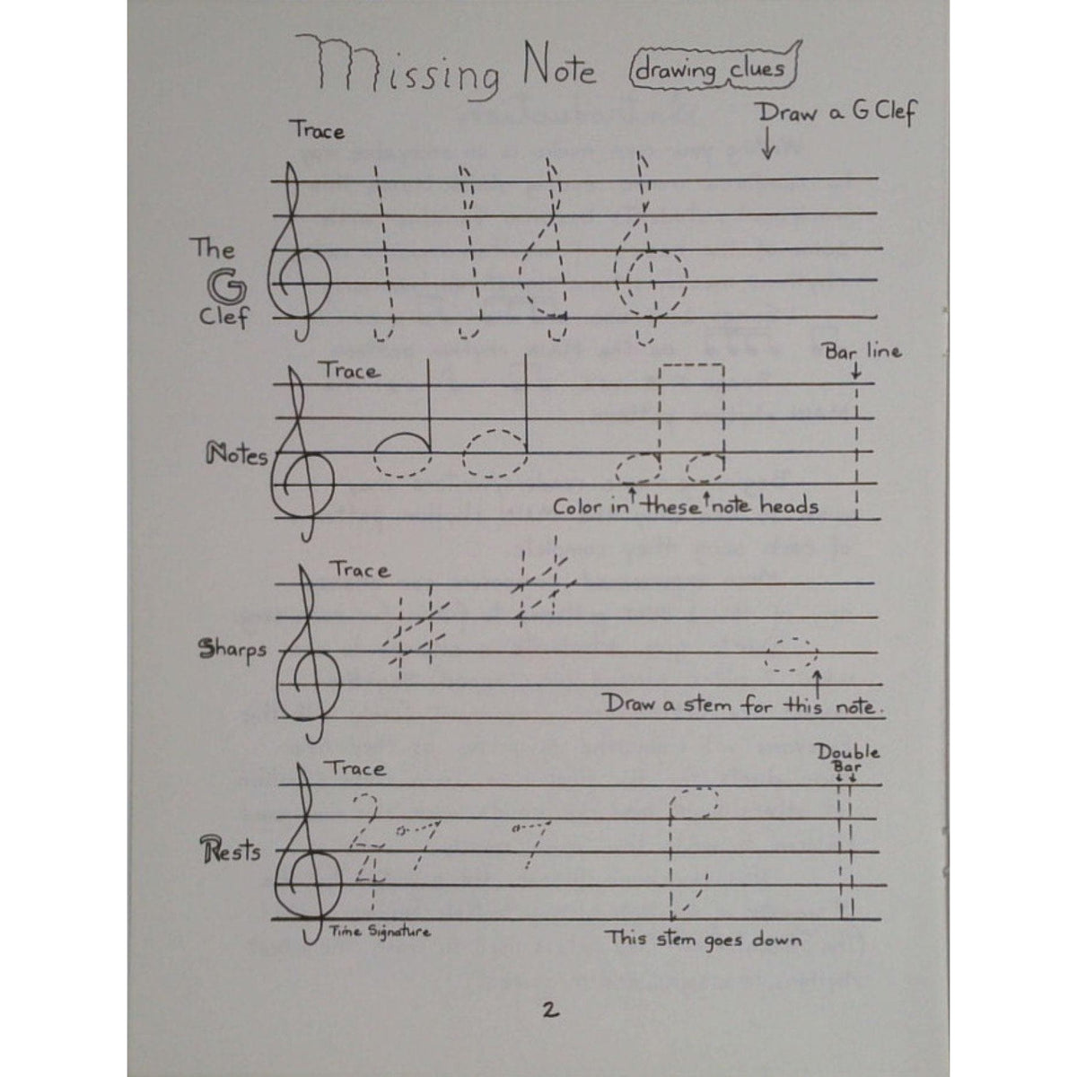 The Missing Note Music Book - Workbook for Strings by Evelyn Avsharian - Digital Download