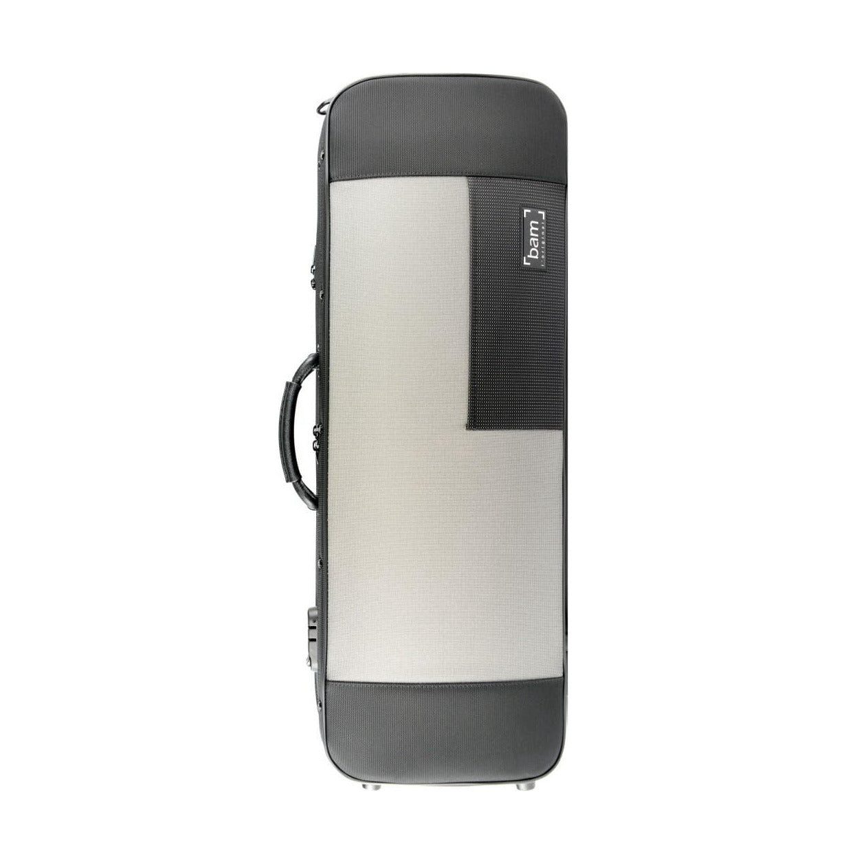 Bam Stylus Oblong Viola Case Black Silver