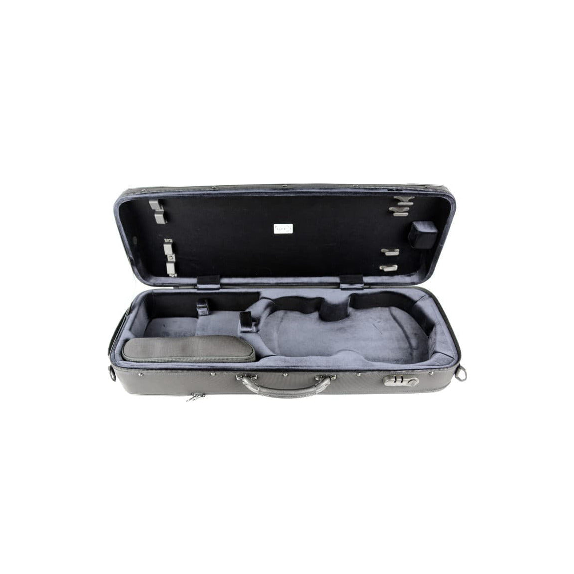 Bam Stylus Oblong Viola Case Black Silver