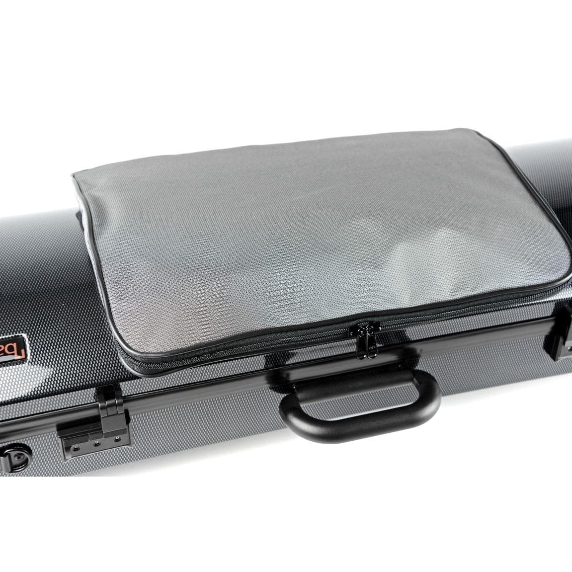 Bam Hightech Oblong Compact Viola Case with Pocket – Black Carbon