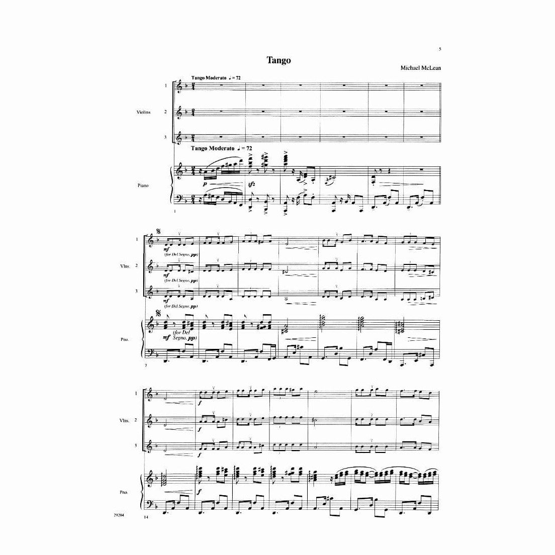 McLean, Michael - Care to Tango? Book 1 - for Two or Three Violins and Piano - Book/CD - Alfred