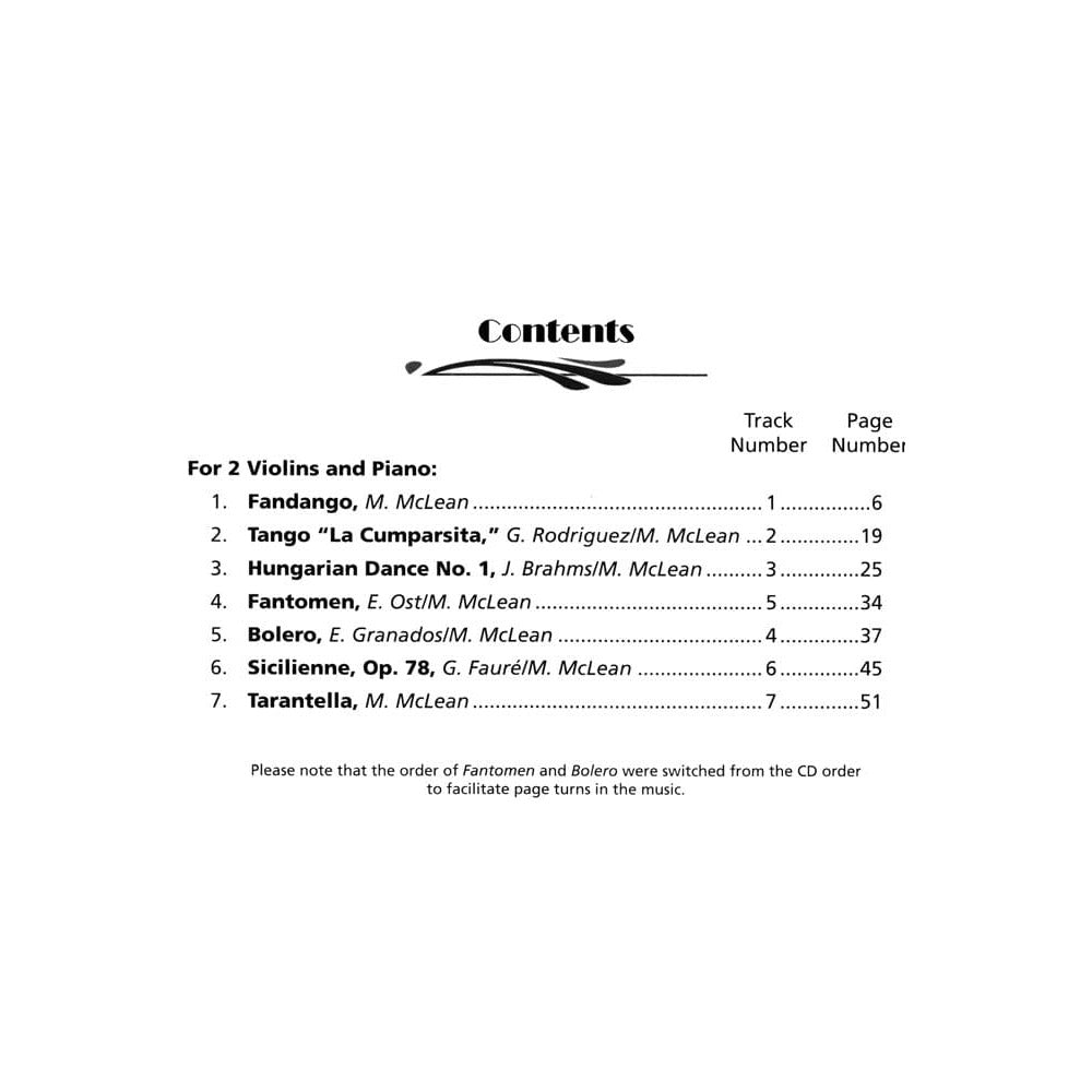 McLean, Michael - Care To Tango? Book 2 - for Two Violins and Piano - Alfred